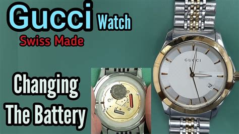 how to change gucci watch battery.